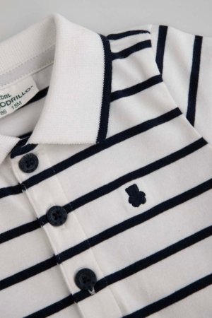 COCCODRILLO bodijs ar īsam piedurknēm, balts, izmērs 