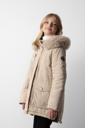 COCCODRILLO jakete OUTERWEAR GIRL JUNIOR, krēmveida, cm
