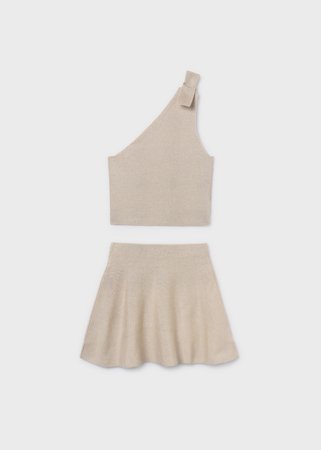 MAYORAL blūze ar svārki, sand, 6.918-14, 140 cm 