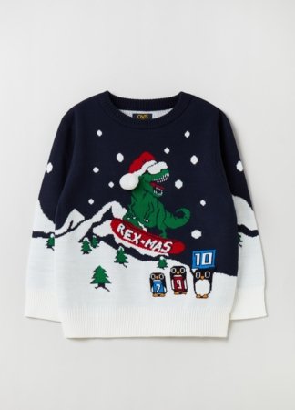 OVS BOY3-10Y TRICOT 2H 9-10 BLACK 001915475 