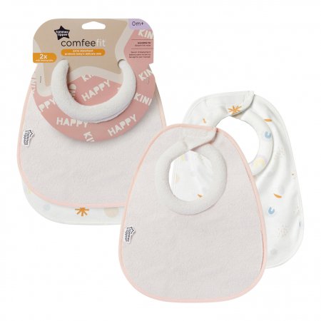 TOMMEE TIPPEE priekšautiņš COMFEEFIT, 0 m+, 2 gab., beige, multicolour, 46353060 46353060