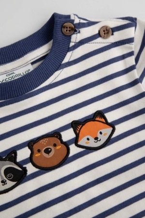 COCCODRILLO t-krekls FOREST FRIENDS BOY NEWBORN, krāsa, ZC5143102FBN-022-080, 80 cm