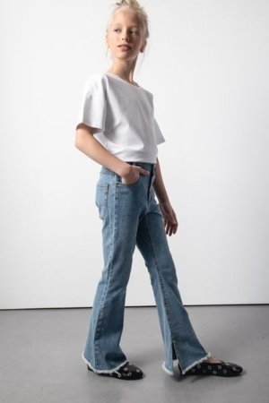 COCCODRILLO bikses JEANS COLLECTION GIRL, zils, cm 