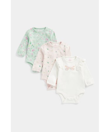MOTHERCARE bodijs ar garām piedurknēm 3 gab., FB271 648488