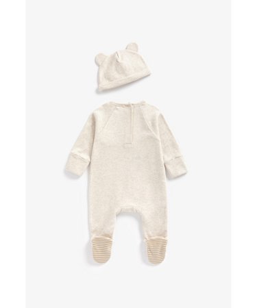 MOTHERCARE zīdaiņu kombinezons + cepure, BB766 567879