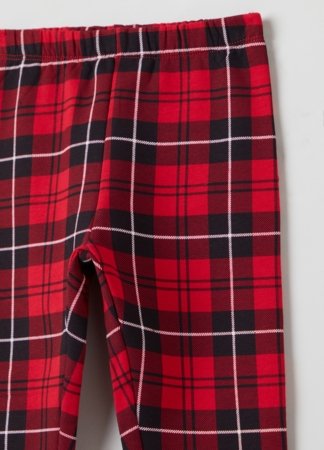 OVS 1 EN GIRL 3-10Y LEGGINGS 6-7 RED/BLACK CHECK 001911878 