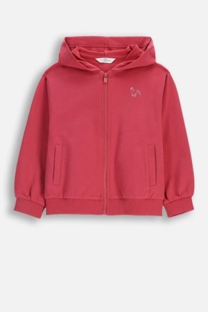 COCCODRILLO džemperis ar rāvējslēdzēju ar kapuci, sarkans, WC6132401GGK-017-104, 104 izmērs 