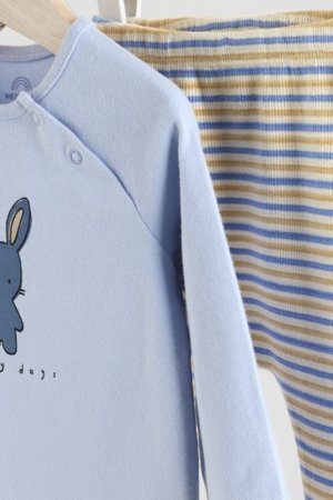 NEXT t-krekls ar garām piedurknēm un legingi, E81366, 80-86