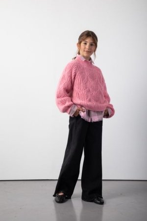 COCCODRILLO džemperis CRAFT PUNK GIRL JUNIOR, rozā, ZC5172501CGJ-007-128, 128 cm