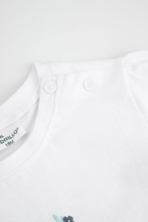 COCCODRILLO t-krekls ar īsam piedurknēm, balti, izmērs 