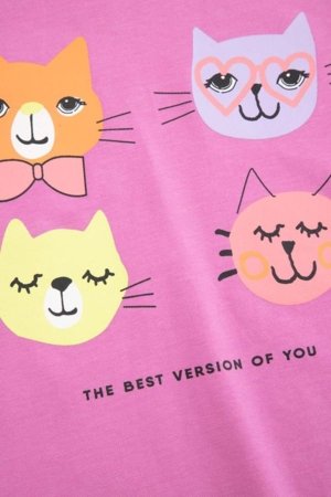 COCCODRILLO t-krekls ar garām piedurknēm, rozā, cm 