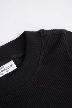 COCCODRILLO t-krekls RAVE GIRL JUNIOR, melns, ZC5143903RGJ-021-164, 164 cm