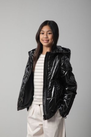 COCCODRILLO jaka, melna, WC6152702OGJ-021-146, 146 cm 