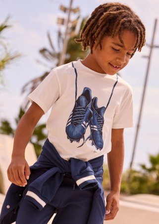 MAYORAL t-krekls ar īsam piedurknēm, cream, 3.075-74, 128  cm 