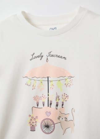 OVS t-krekls ar garām piedurknēm, 140 cm, 002558128 