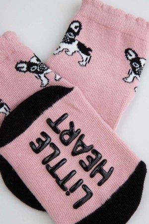 COCCODRILLO zeķes, rozā, WC6382402SOG-033-023, 23/26 cm 