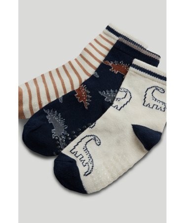 MOTHERCARE zeķes ar neslīdošām zolītēm, 3 gab., AY15401, 4-7 Years 