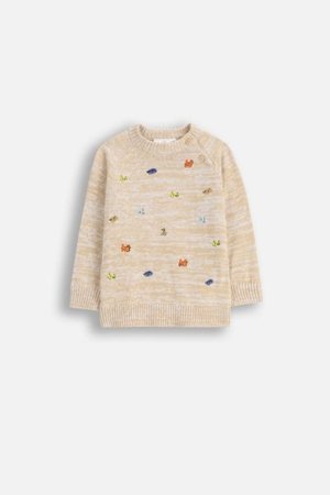 COCCODRILLO sweater BUDDIES BOY NEWBORN, krēmveida, cm 