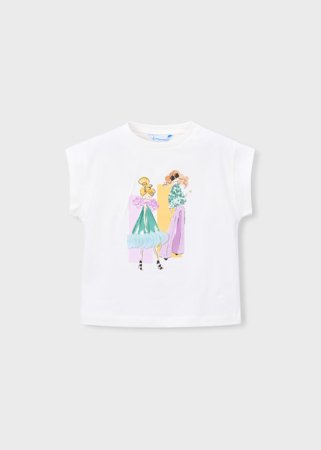 MAYORAL t-krekls ar īsam piedurknēm, natur-lake, 3.005-77, 128  cm 