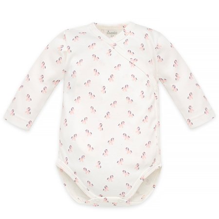 PINOKIO bodijs ar garām piedurknēm un pogām LOVELY DAY, ecru, 50 cm, 1-02-2421-01-1050