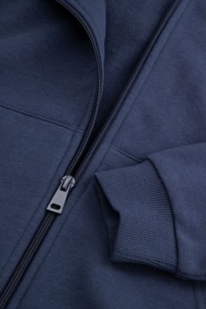 COCCODRILLO džemperis ar rāvējslēdzēju ar kapuci, tumši zils, cm 