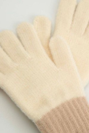 COCCODRILLO cimdi ACCESSORIES WINTER GIRL, krēmveida, ZC5360301AWG-002-M, M cm 