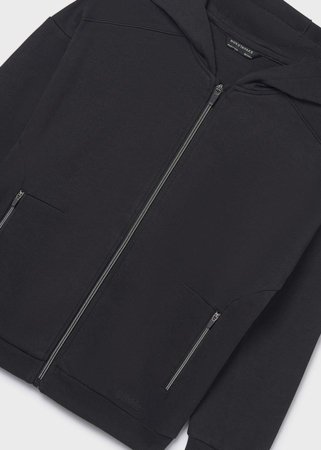 MAYORAL džemperis ar kapuci, black, 6.417-68, 152  cm 