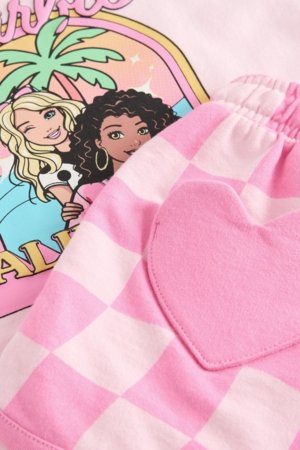 NEXT BARBIE t-krekls ar īsām piedurknēm un šorti, AD4084, 104-110 