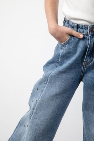 COCCODRILLO bikses JEANS COLLECTION GIRL, zils, cm 