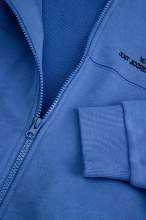 COCCODRILLO džemperis ar rāvējslēdzēju ar kapuci, zils, cm 