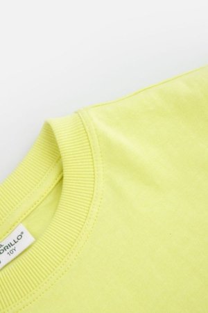 COCCODRILLO t-krekls ar īsam piedurknēm, dzelteni, WC6143203NBJ-004-164, 164 cm 