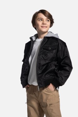 COCCODRILLO jaka OUTERWEAR BOY JUNIOR, melns, WC5152701OBJ-021-164, 164 cm 