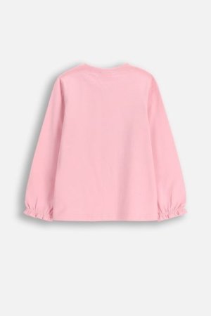 COCCODRILLO t-krekls FROSTING PUDDLE GIRL KIDS, rozā, cm