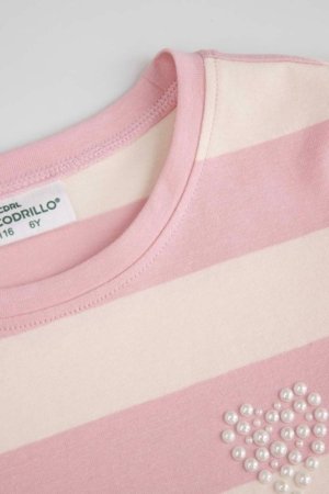 COCCODRILLO kleita ar garām piedurknēm, rozā, WC6129103HGK-007-110, 110 cm 