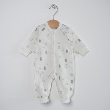 VILAURITA kombinezons ar apgrieztām vīlēm TOMMY, balts, art 1150, 50 cm 