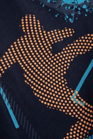 COCCODRILLO t-krekls ar garām piedurknēm, zili, cm 