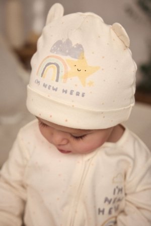 NEXT krekls ar īsām piedurknēm un cepure, E19699, 62-68