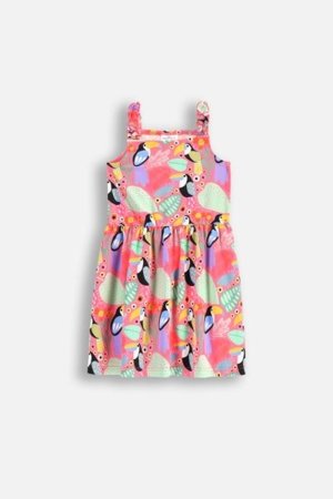 COCCODRILLO kleita ar īsām piedurknēm TROPICAL STORY GIRL KIDS, krāsa, WC5129302TGK-022-122, 122 cm 