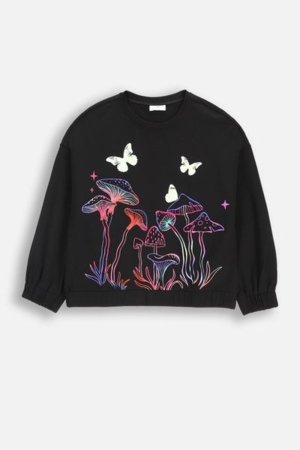 COCCODRILLO t-krekls RAVE GIRL JUNIOR, melns, ZC5143101RGJ-021-128, 128 cm 