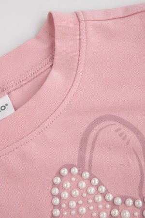 COCCODRILLO t-krekls ar īsam piedurknēm, rozā, cm 
