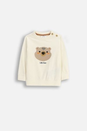 COCCODRILLO t-krekls FOREST FRIENDS BOY NEWBORN, krēmveida, ZC5143104FBN-003-086, 86 cm 