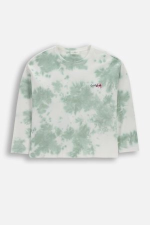 COCCODRILLO t-krekls ar garām piedurknēm, balti, cm 