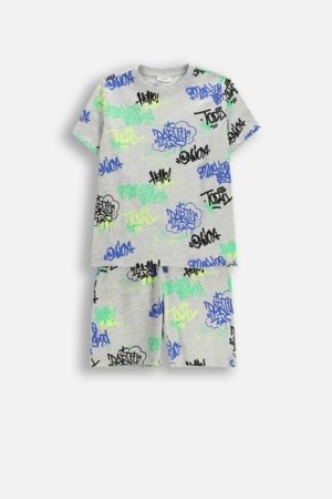 COCCODRILLO pidžama, pelēka, WC6448215PJS-022-140, 140/146 izmērs 