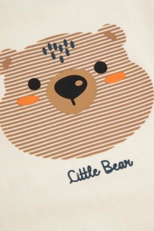 COCCODRILLO t-krekls FOREST FRIENDS BOY NEWBORN, krēmveida, ZC5143104FBN-003-086, 86 cm 