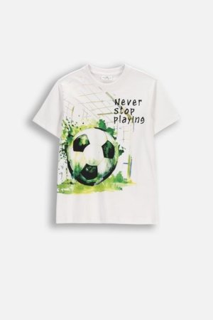 COCCODRILLO t-krekls ar īsam piedurknēm, balti, cm 