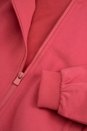 COCCODRILLO džemperis ar rāvējslēdzēju ar kapuci, sarkans, WC6132401GGK-017-104, 104 izmērs 