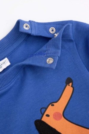 COCCODRILLO t-krekls BETWEEN FRIENDS BOY NEWBORN, cobalt, ZC4143102BBN-032-086, 86 cm 