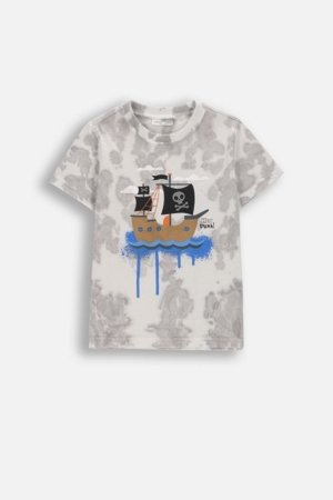 COCCODRILLO t-krekls ar īsam piedurknēm, pelēki, WC6143202RBK-019-116, 116 cm 