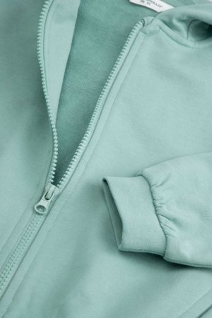 COCCODRILLO džemperis ar rāvējslēdzēju ar kapuci, zaļa, cm 