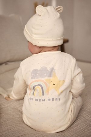 NEXT krekls ar īsām piedurknēm un cepure, E19699, 62-68